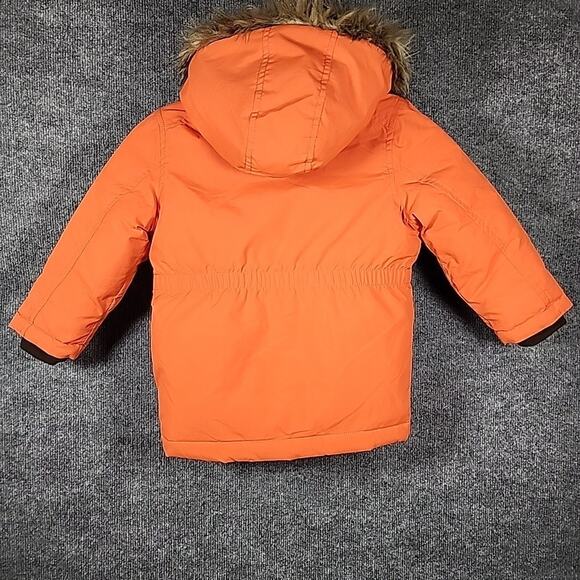 The Children’s Place Toddler Boys Jacket Hooded Faux Fur Trim Size 3t - Picture 3 of 6